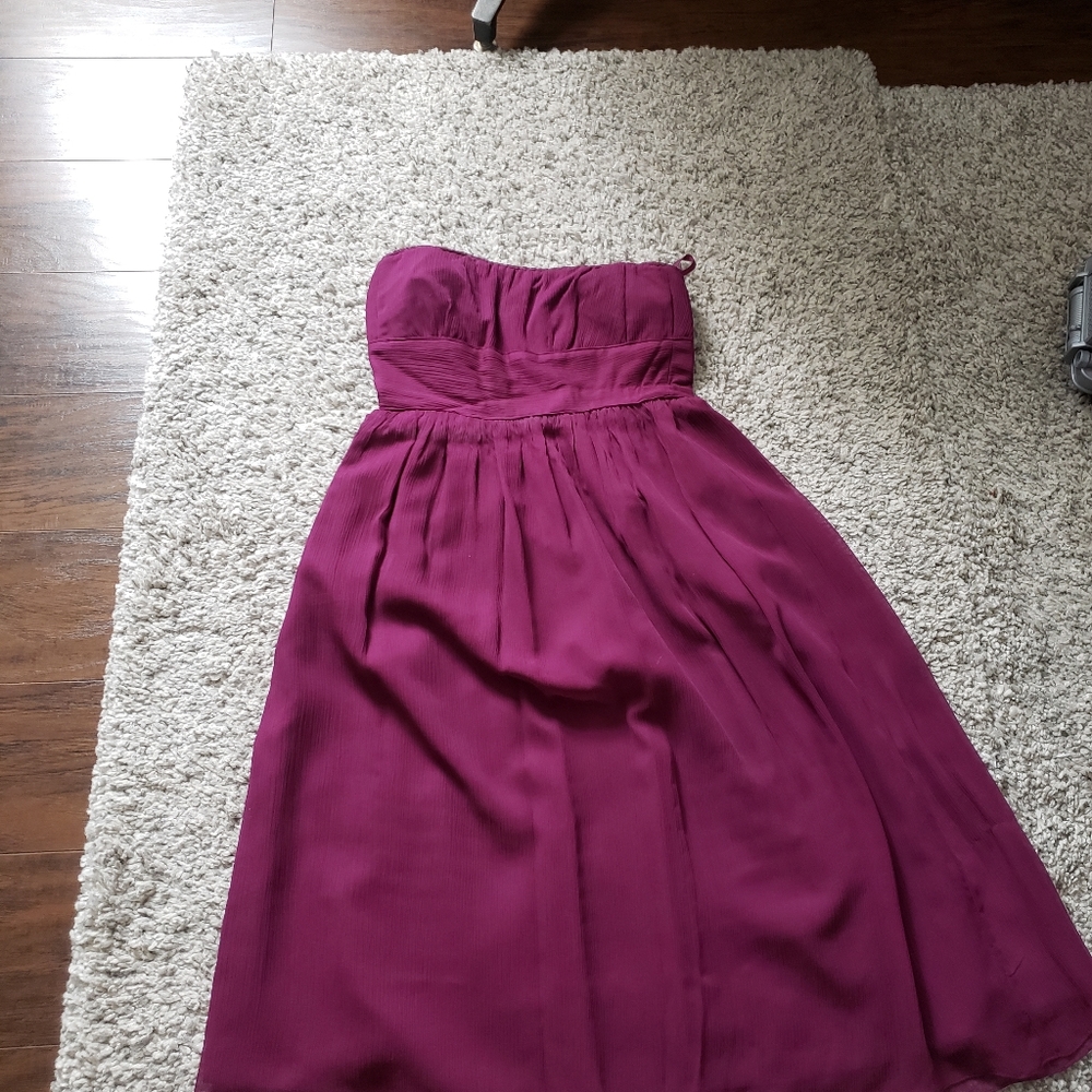 J.Crew Chiffon Strapless Dress